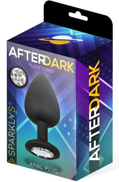 Afterdark Funkelnder Butt Plug aus Silikon S - Analplug 2