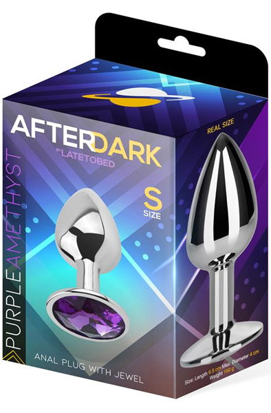 Afterdark Lila Amethyst Anal Plug S - Analplug aus Metall 3