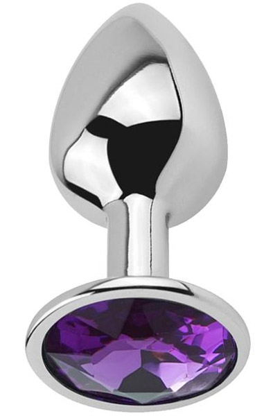 Afterdark Lila Amethyst Analplug L - Analplug aus Metall 1
