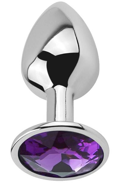 Afterdark Lila Amethyst Analplug M - Analplug aus Metall 1