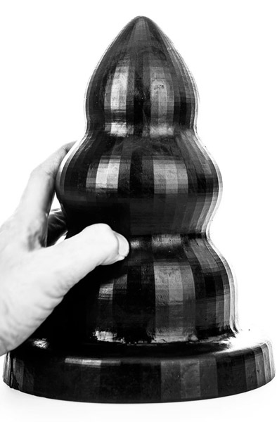 All Black Dreifaches Vergnügen Medium - XL Buttplug 1