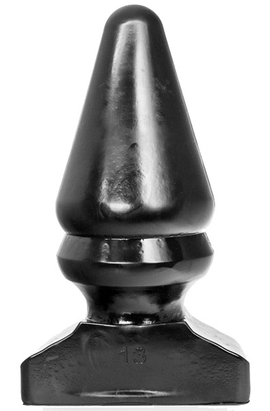 All Black Vinyl Anal Plug 28,5 cm - Extra dicker Analplug 1