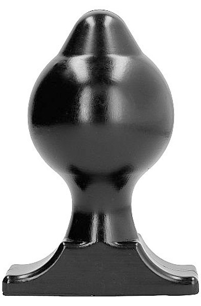 All Black Vinyl-Analplug 17 cm - Extra dicker Analplug 1