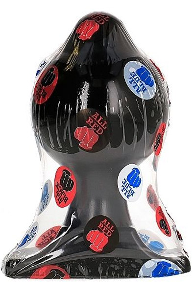 All Black Vinyl-Analplug 17 cm - Extra dicker Analplug 2