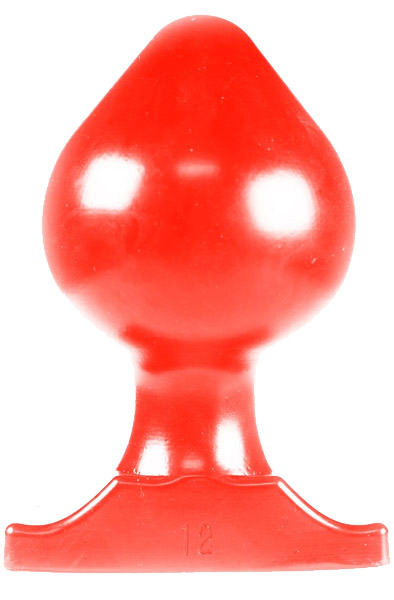All Red Vinyl-Analplug 22 cm - Extra dicker Analplug 2