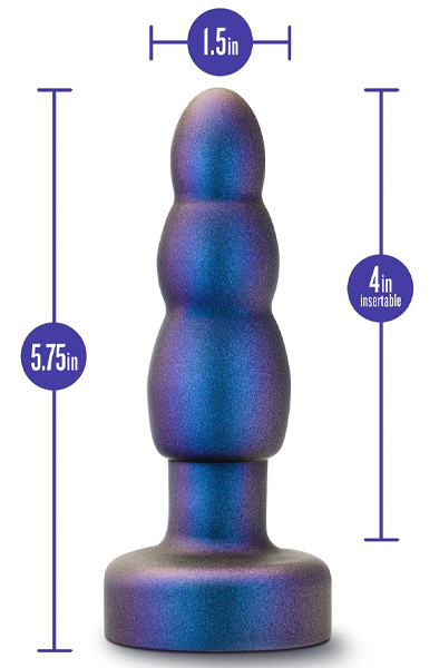 Anal Adventures Matrix Kinetik Plug Weltraumblau - Vibrierender Analplug 5