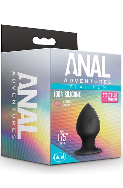 Anal Adventures Platinum Analstöpsel Stout Medium - Analplug 3