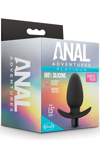 Anal Adventures Silikon-Sattelplug - Vibrierender Analplug 3
