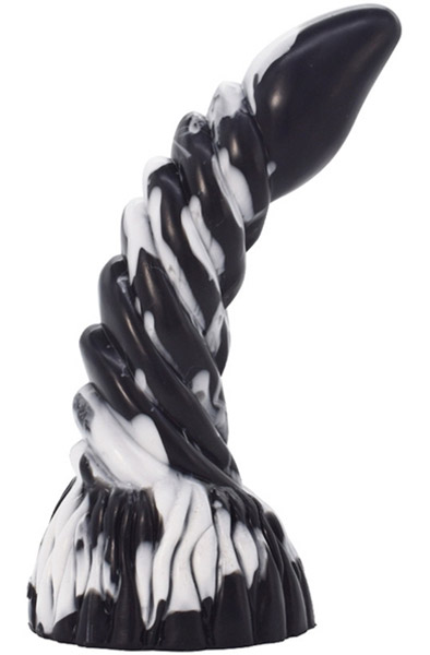Arkan Dildo Schwarz-Weiß 20 cm - Drachen-Dildo 2