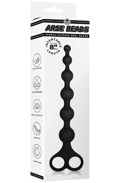 Arse Beads Silikon Schwarz 26 cm - Anal-Kugeln 3