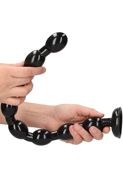 Ass Schlange Perlen-Dildo Schwarz 48 cm - Extra langer Anal-Dildo 2