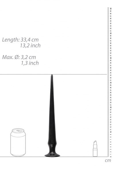 Ass Spike Dildo Schwarz 33 cm - Extra langer Anal-Dildo 3