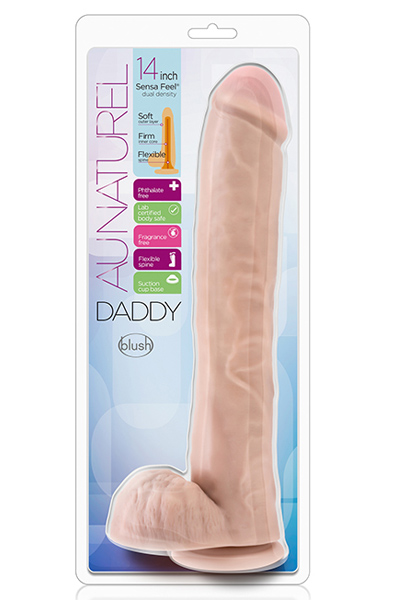 Au Naturel Daddy Dual-Density Dildo 36 cm - XL Dildo 2