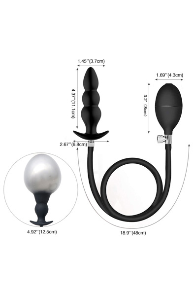 Aufblasbarer Butt Plug Nr. 2 - Aufblasbarer Analplug 3