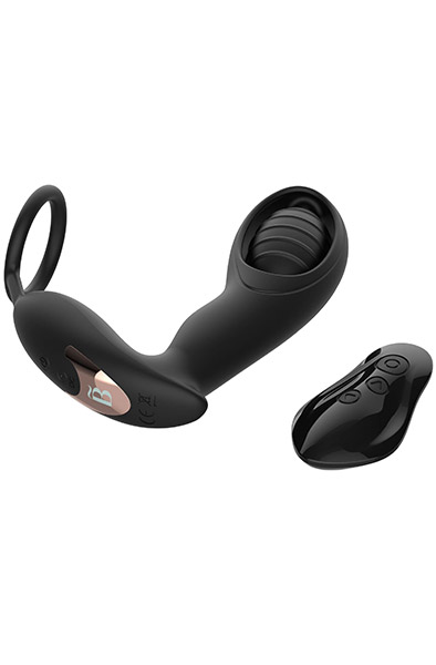 b-pleasure Vibrations-P-plug Nr. 3 - Prostatavibrator mit Penisring 4