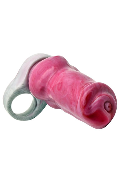 Bad Demon Stonewell Penis Sleeve Pink/Grey - Penisverlängerung/Penishülle 2