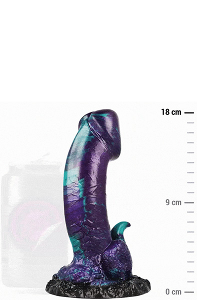 Basilisk Doppel-Dildo geschupptes Vergnügen 18 cm - Drachen-Dildo 4