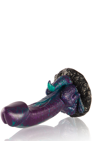 Basilisk Doppel-Dildo geschupptes Vergnügen 18 cm - Drachen-Dildo 5