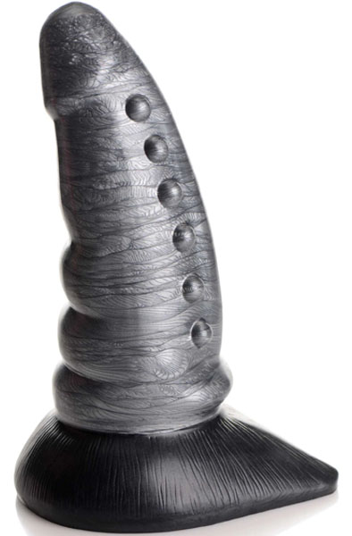 Beastly Kegelförmiger genoppter Silikondildo 21 cm - Drachen-Dildo 1