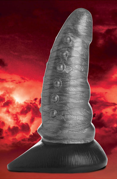 Beastly Kegelförmiger genoppter Silikondildo 21 cm - Drachen-Dildo 8