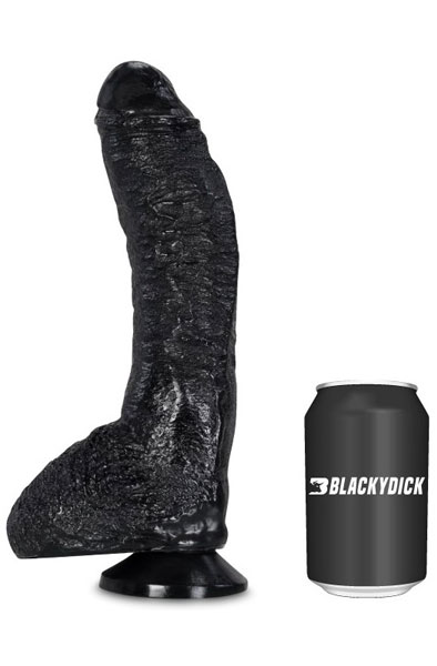 BlackyDick Tyson XL Dildo Schwarz 27 cm - Anal-Dildo 2