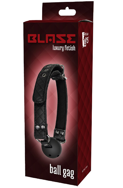 Blaze Ballknebel Diamant Schwarz - Knebelball 3