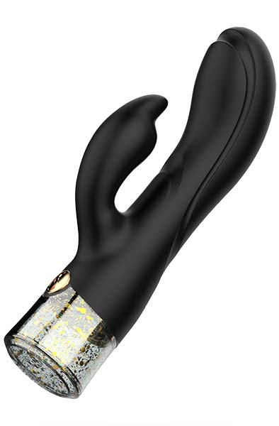 Bling Bling Rabbit mit Goldflakes & LED-Licht - Rabbit-Vibrator 2