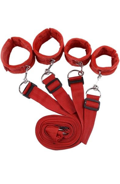 Bondage Bett-Set Rot - Positionierungsmeister 1
