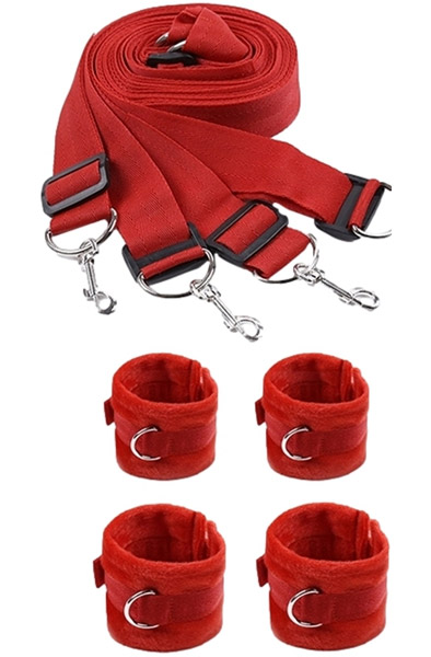 Bondage Bett-Set Rot - Positionierungsmeister 2