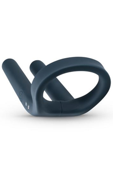 Boners Cockring & Hodenstimulator Blau - Vibrierender Penisring 6