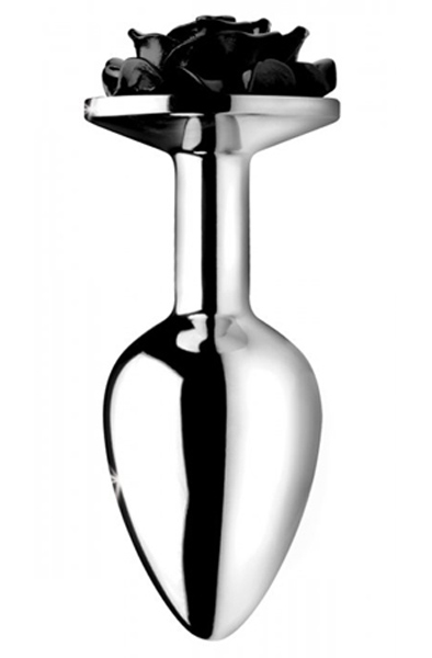 Booty Sparks Schwarze Rose Analplug Klein - Analplug aus Metall 2