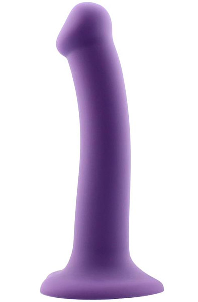 Bouncy Flexibler Dildo aus flüssigem Silikon Lila 18cm - Dildo 2
