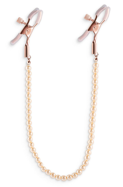 Bound Nippelklemmen D1 Roségold - Brustwarzenklammern mit Kette 1