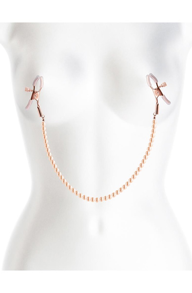 Bound Nippelklemmen D1 Roségold - Brustwarzenklammern mit Kette 3