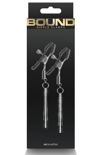 Bound Nippelklemmen D3 Gunmetal - Brustwarzenklammern 2