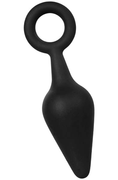 Butt Plug mit Ring mittelgroß 11,9 cm - Analplug mit Zugring 2