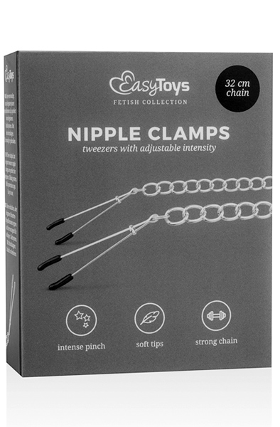 Cal Exotics Gewichtete Nippelklemmen - Brustklammern mit Kette 3