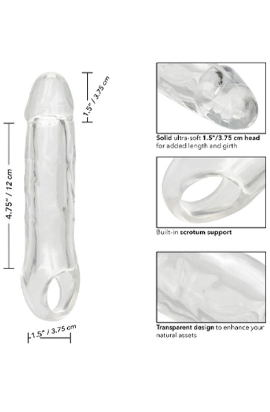 Cal Exotics Klare Verlängerung 21 cm - Penisverlängerung/Penishülle 5