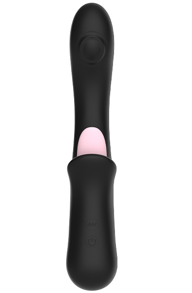 Clitoral Licking G-Punkt Klopf-Vibrator Schwarz - G-Punkt-Vibrator 3