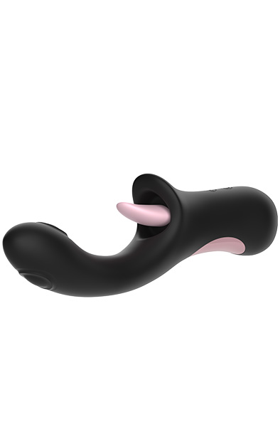 Clitoral Licking G-Punkt Klopf-Vibrator Schwarz - G-Punkt-Vibrator 4
