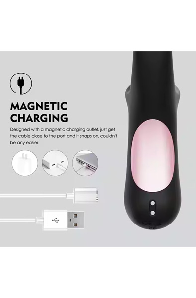 Clitoral Licking G-Punkt Klopf-Vibrator Schwarz - G-Punkt-Vibrator 6