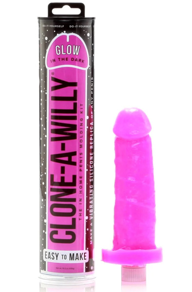 Clone-a-Willy Leuchtet im Dunkeln Pink - Klone-einen-Schwanz-Set 2