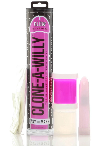 Clone-a-Willy Leuchtet im Dunkeln Pink - Klone-einen-Schwanz-Set 3