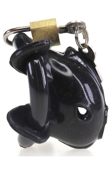Cocklock Keuschheitskäfig Nub Weich Schwarz 6x2 cm - Keuschheitskäfig 2