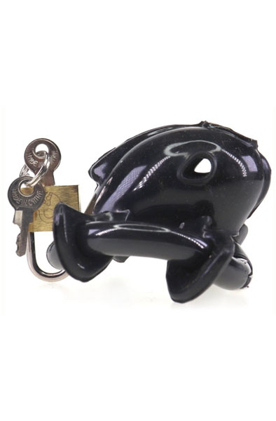Cocklock Keuschheitskäfig Nub Weich Schwarz 6x2 cm - Keuschheitskäfig 4