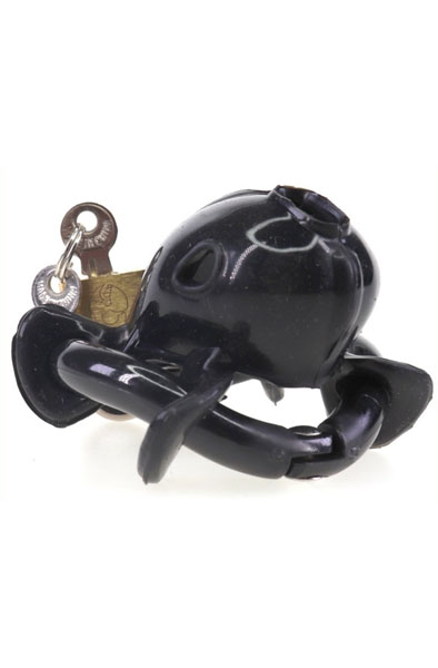 Cocklock Keuschheitskäfig Nub Weich Schwarz 6x2 cm - Keuschheitskäfig 5