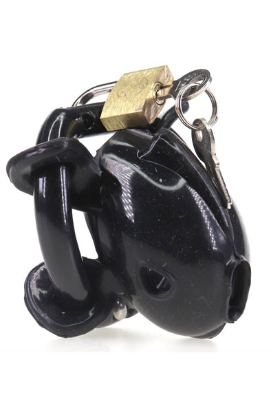 Cocklock Keuschheitskäfig Nub Weich Schwarz 6x2 cm - Keuschheitskäfig 6