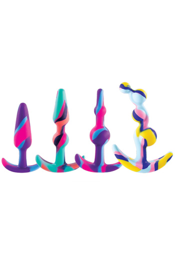 Colorful Silikon-Analplug-Trainingsset - Analplug 1