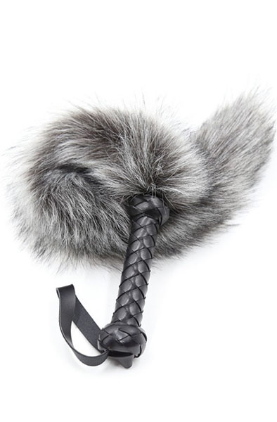 Correct Me Peitsche für sanfte Streicheleinheiten Grau 45 cm - Peitsche für BDSM 2