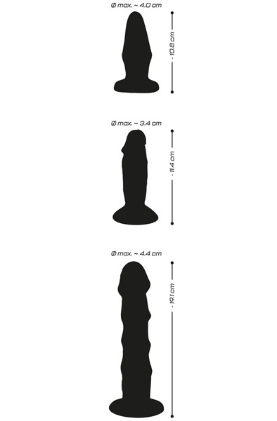 Crystal Clear Anal-Trainingsset - Analplug Set 3